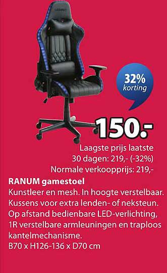 RANUM gamestoel