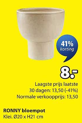 RONNY bloempot