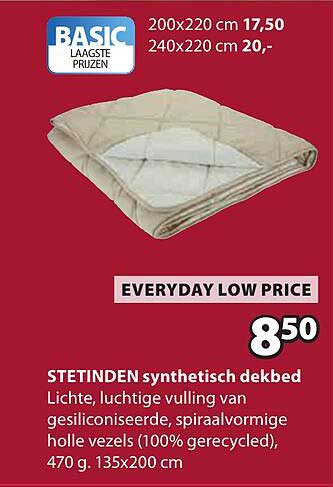 STETINDEN synthetisch dekbed