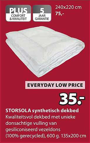 STORSOLA synthetisch dekbed