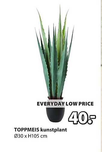 TOPPMEIS kunstplant Ø30 x H105 cm EVERYDAY LOW PRICE