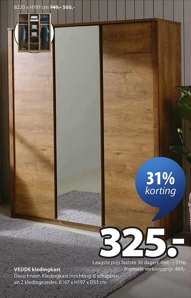 VEDDE kledingkast