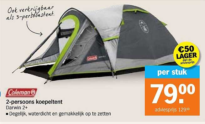 2-persoons koepeltent Darwin 2+