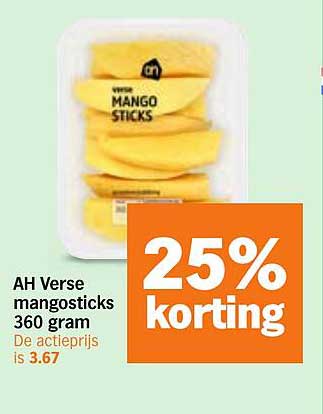 AH Verse mangosticks 360 gram 25% korting