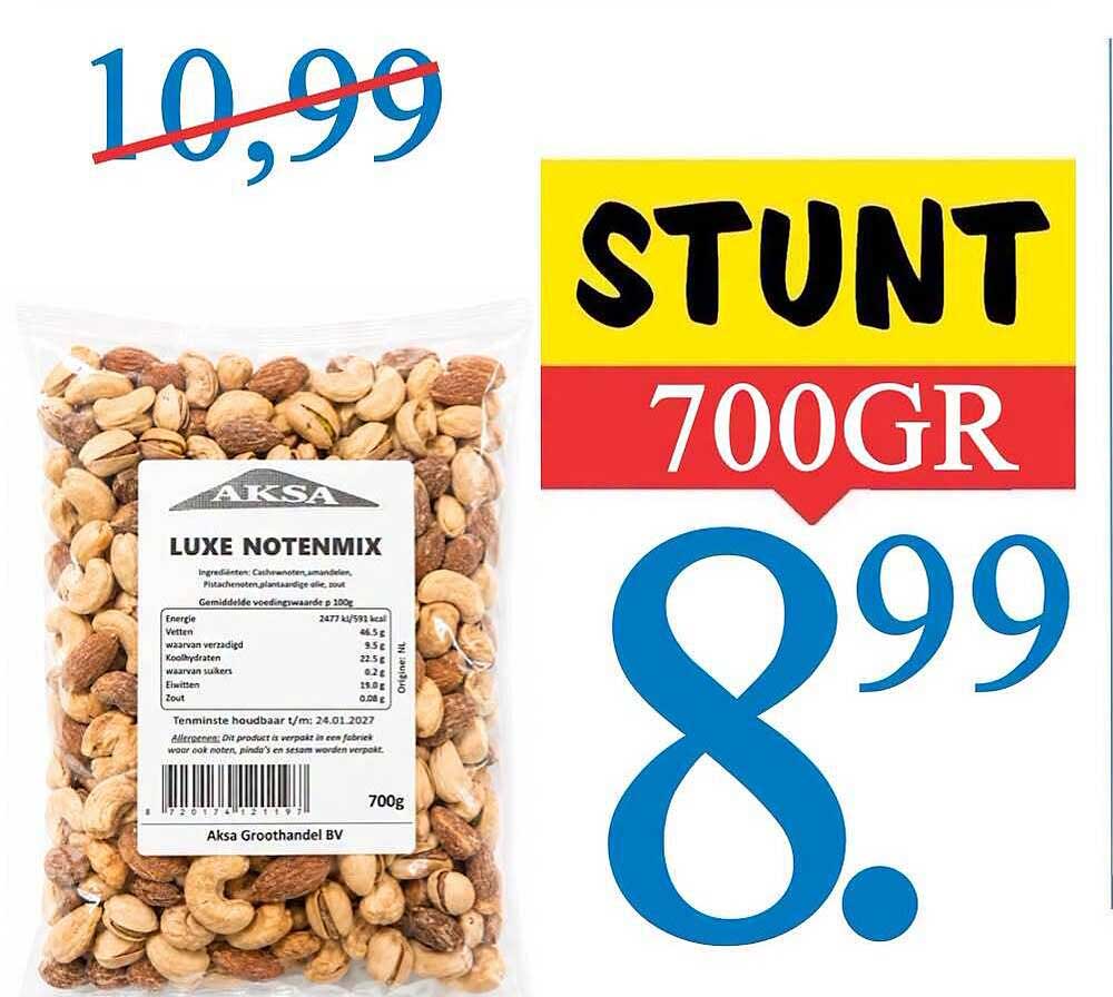 AKSA LUXE NOTENMIX STUNT 700GR