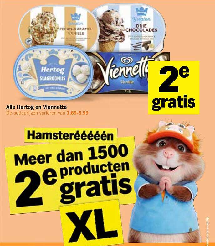 Alle Hertog en Viennetta 2e gratis