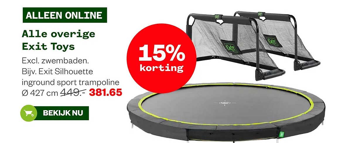 Alle overige Exit Toys 15% korting