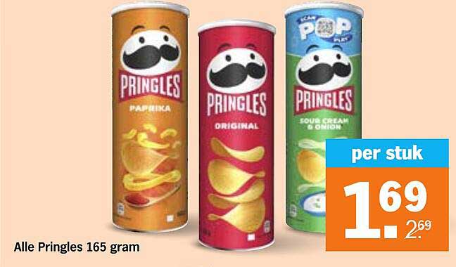 Alle Pringles 165 gram