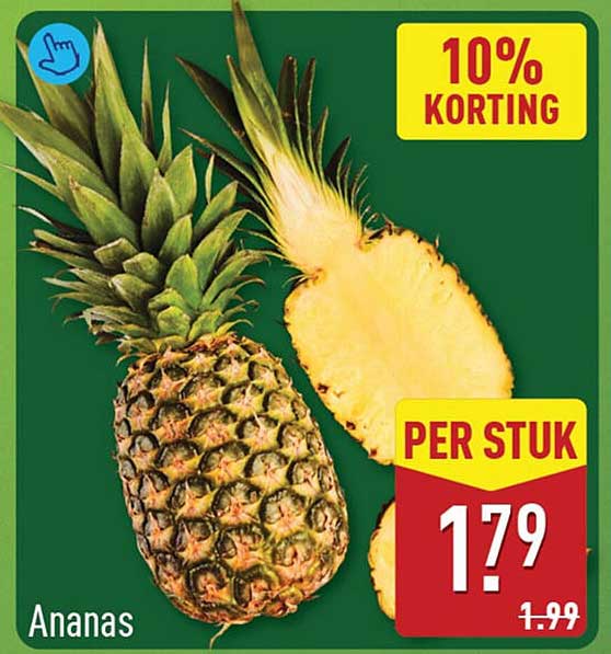 Ananas 10% KORTING PER STUK