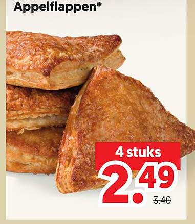 Appelflappen* 4 stuks