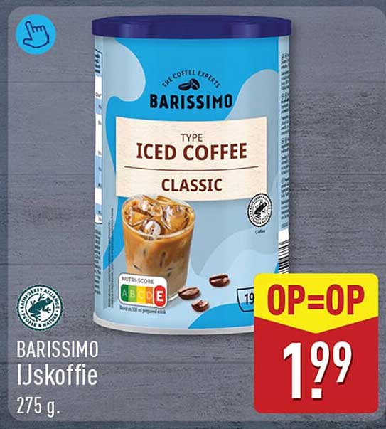 BARISSIMO IJskoffie 275 g OP=OP