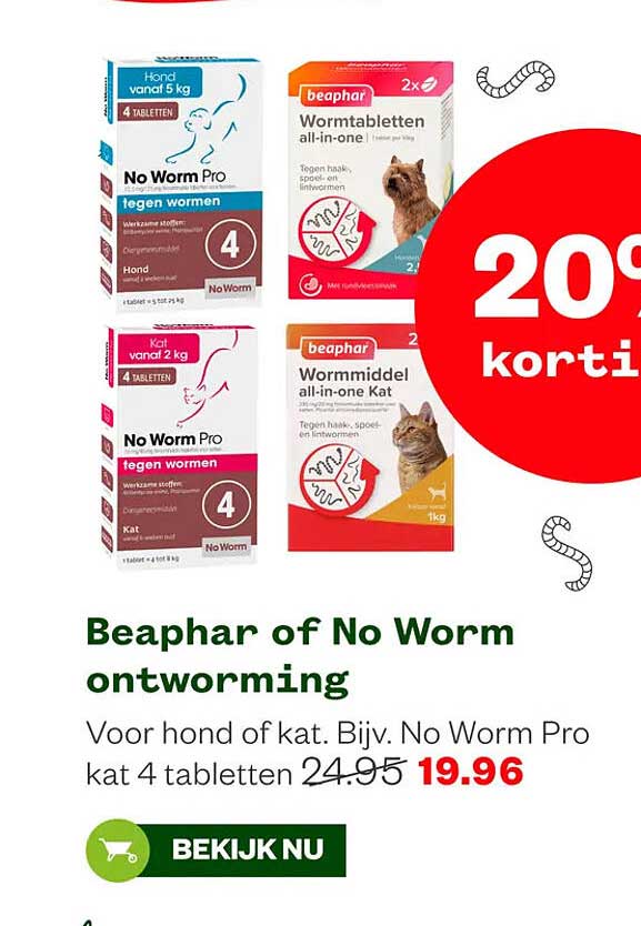 Beaphar of No Worm ontworming