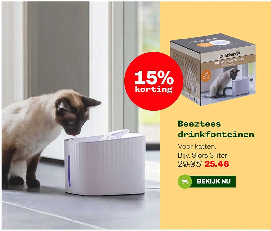Beeztees drinkfonteinen