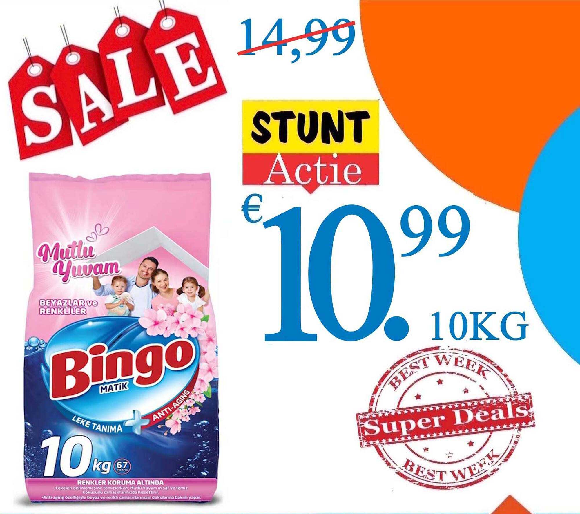 Bingo Matik 10 kg STUNT Actie