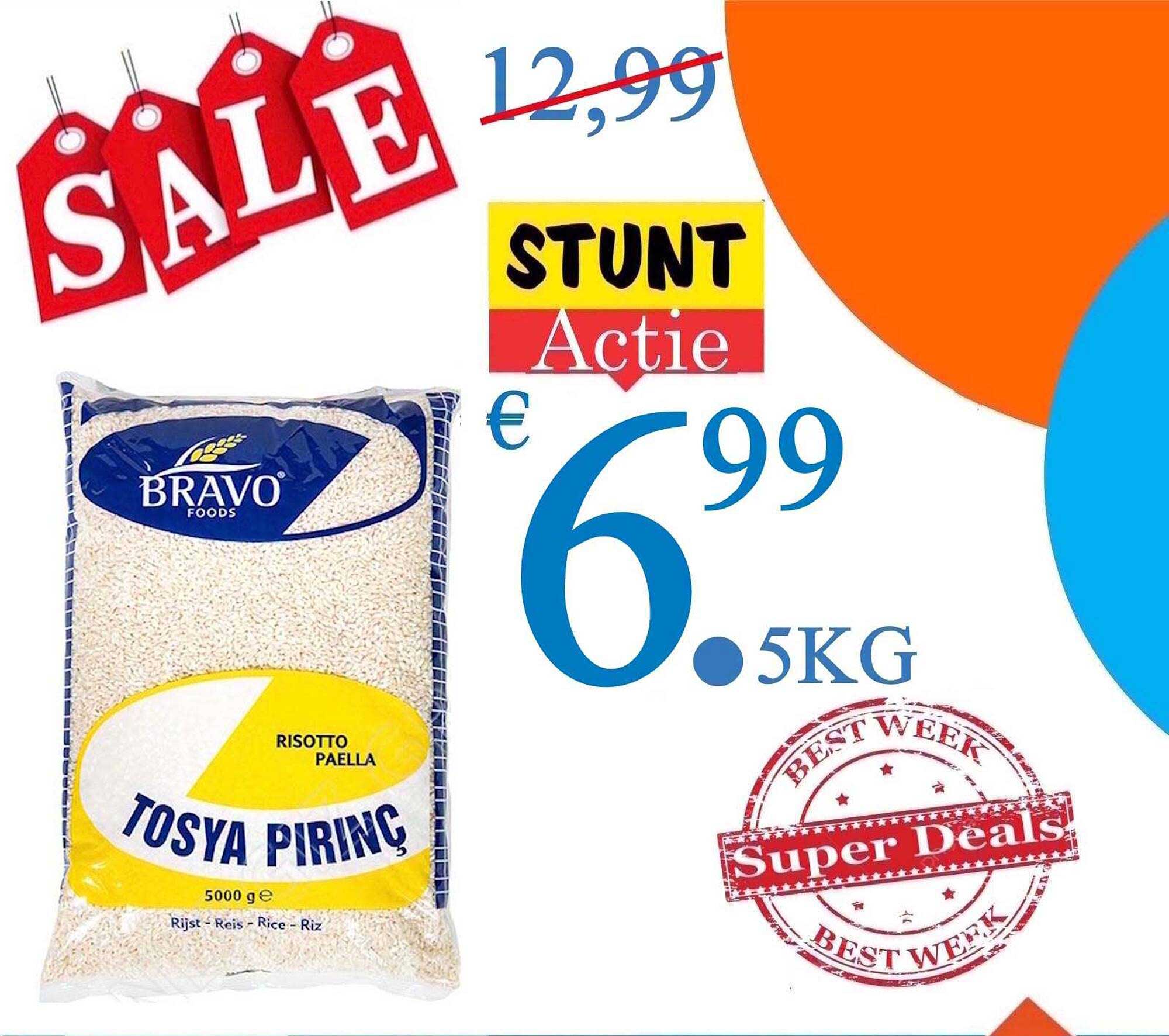 Bravo Foods Tosya Pirinç Risotto Paella 5kg