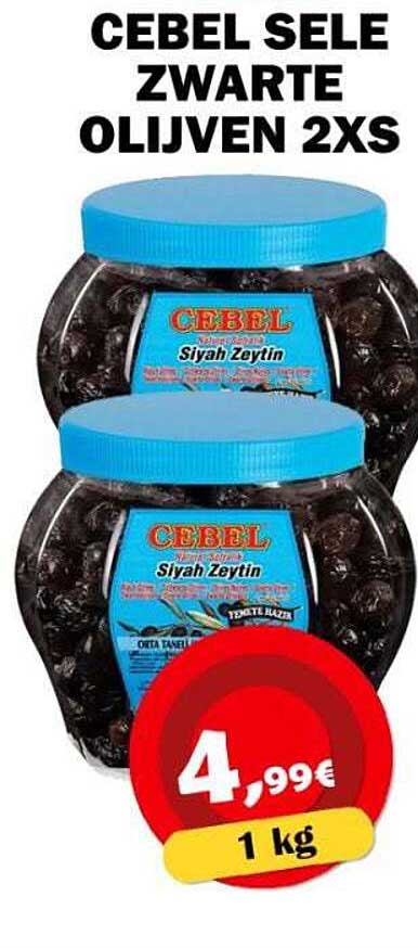 CEBEL SELE ZWARTE OLIJVEN 2XS