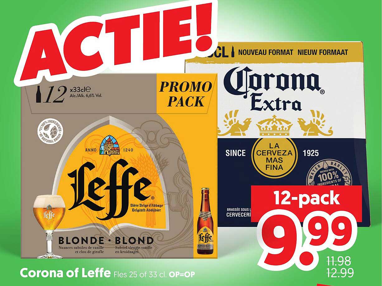 Corona of Leffe Fles 25 of 33 cl. OP=OP
