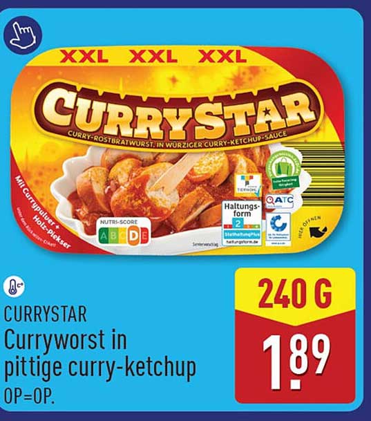 CURRYSTAR Currywurst in pittige curry-ketchup