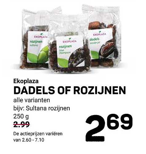DADels OF ROZIJNEN