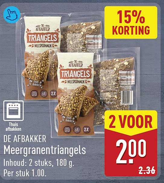 DE AFBAKKER Meergranentriangels