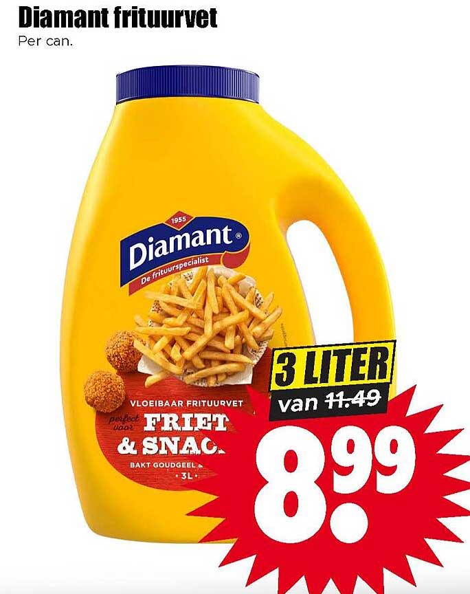 Diamant frituurvet