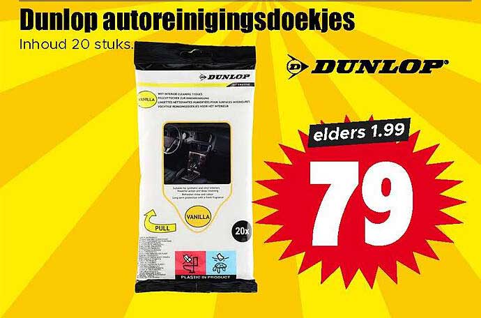 Dunlop autoreinigingsdoekjes