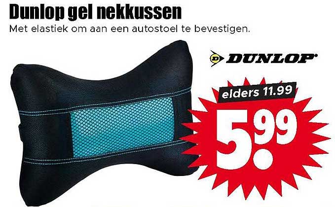 Dunlop gel nekkussen