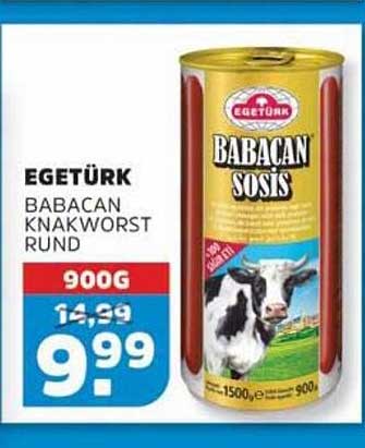 EGETÜRK BABACAN KNAKWORST RUND 900G