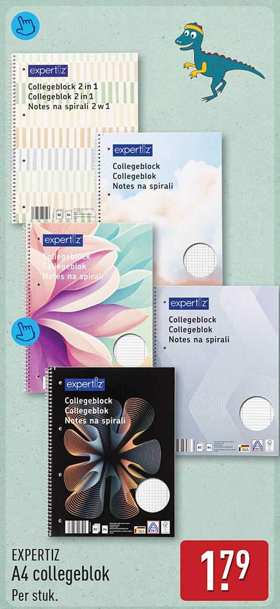 EXPERTIZ A4 collegblok