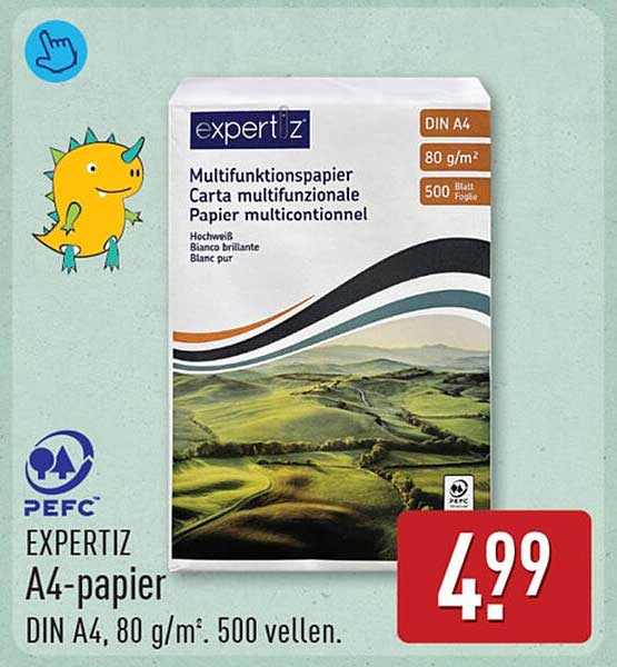 EXPERTIZ A4-papier DIN A4, 80 g/m², 500 vellen.