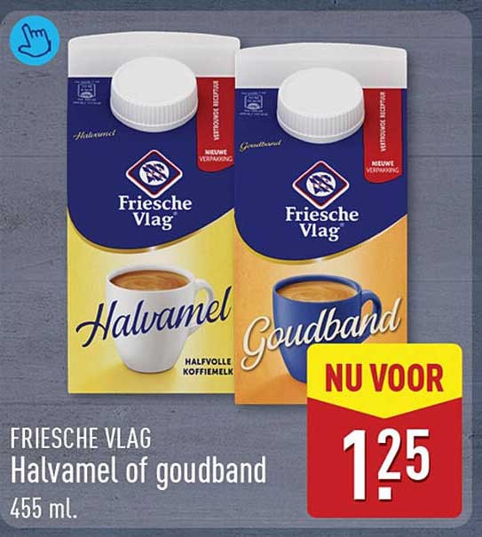 FRIESCHE VLAG Halvamel of goudband 455 ml.