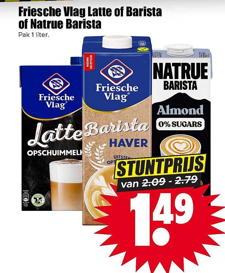 Friesche Vlag Latte of Barista of Natrue Barista