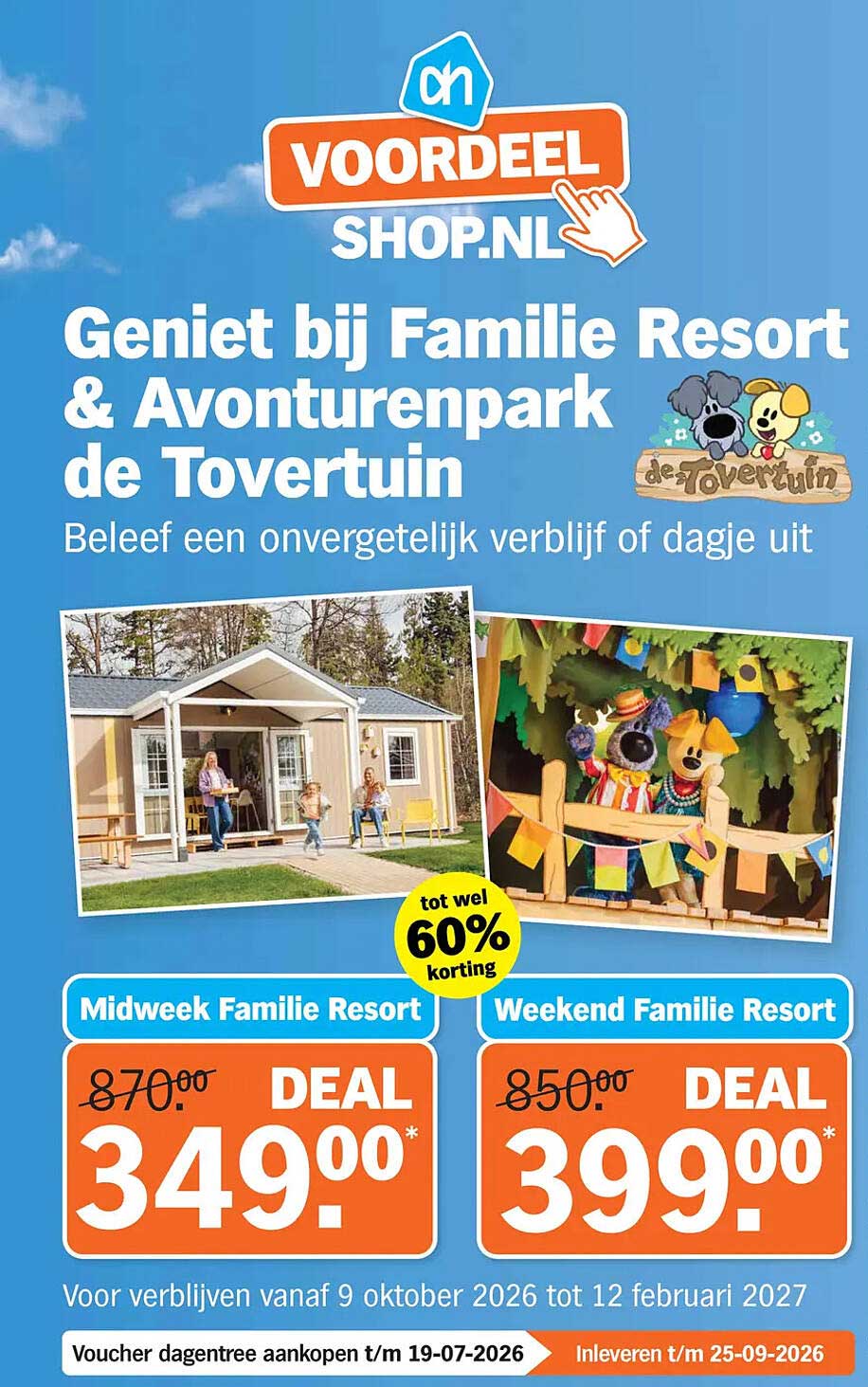Geniet bij Familie Resort & Avonturenpark de Tovertuin