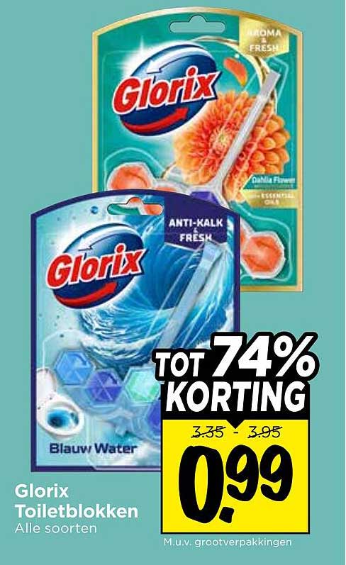 Glorix Toiletblokken Alle soorten TOT 74% KORTING