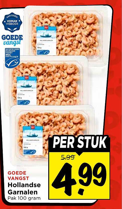 GOEDE VANGST Hollandse Garnalen Pak 100 gram