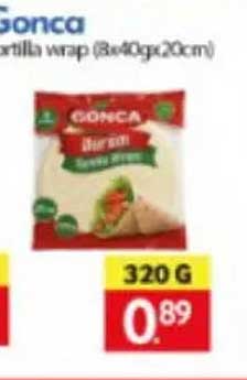 Gonca tortilla wrap (8x40g=320g)