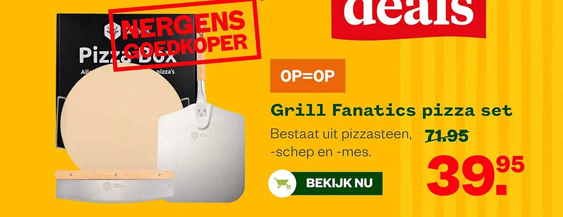 Grill Fanatics pizza set