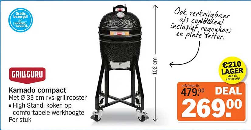 GRILLGURU Kamado compact