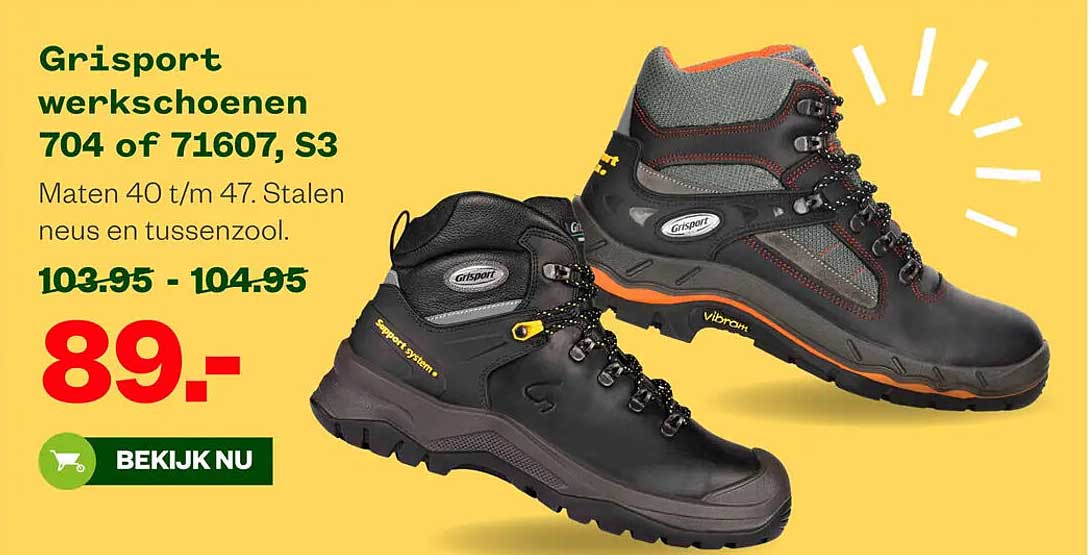 Grisport werkschoenen 704 of 71607, S3