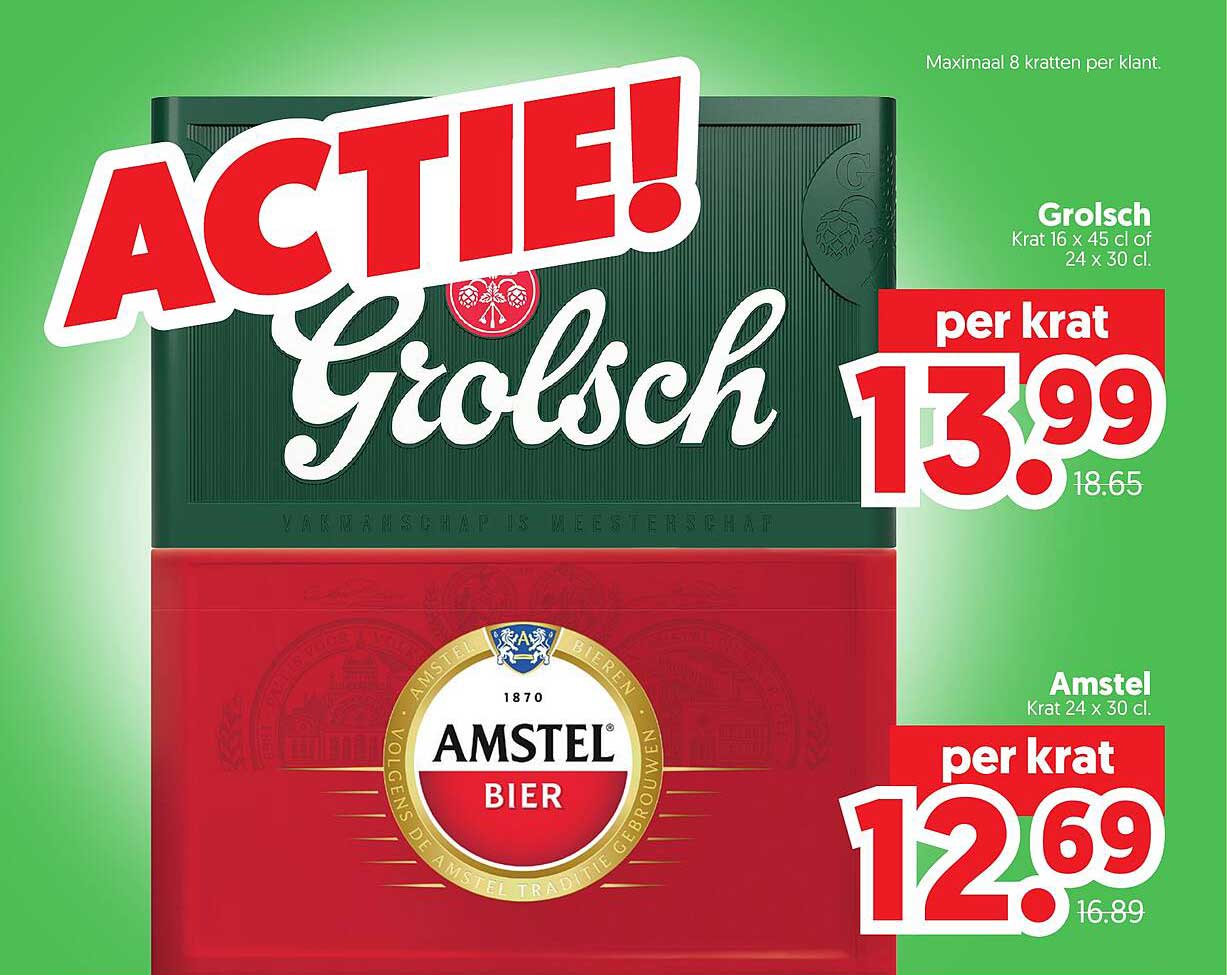 Grolsch per krat