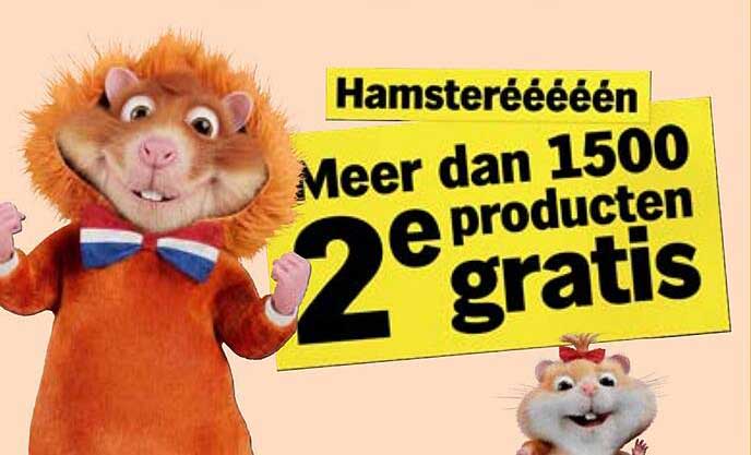 Hamstereéééén Meer dan 1500 producten 2e gratis