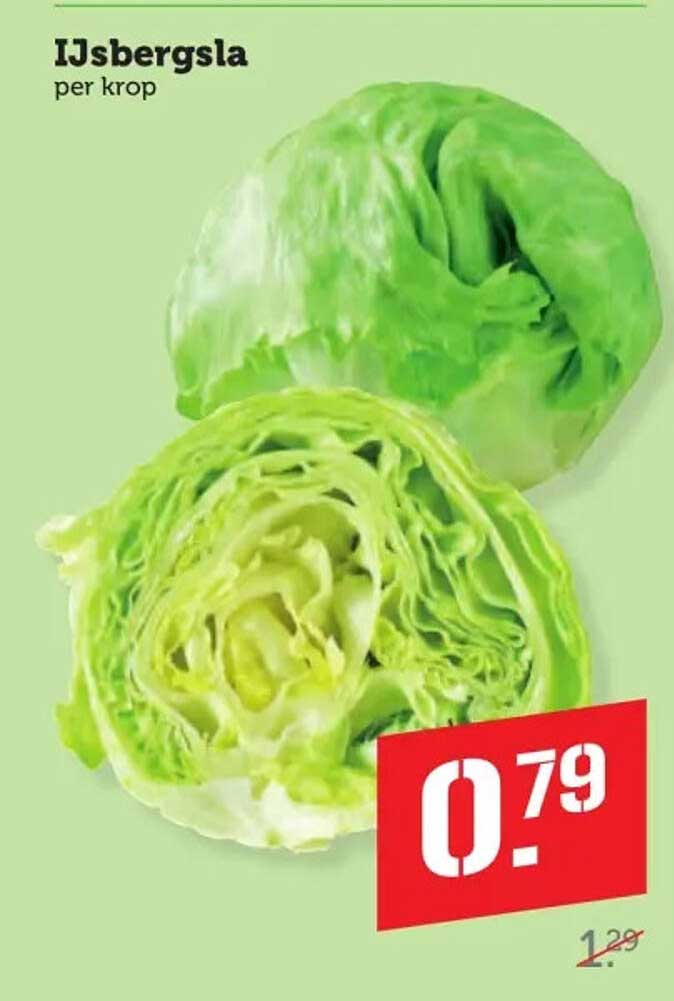 IJsbergsla per krop