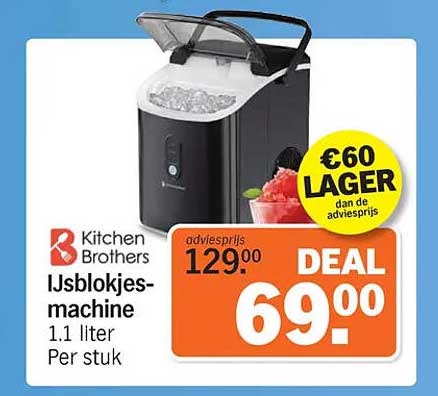 IJsblokjes-machine 1.1 liter Per stuk