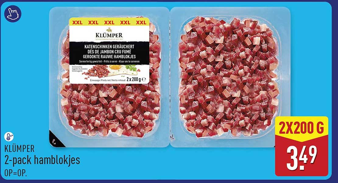 KLÜMPER 2-pack hamblokjes