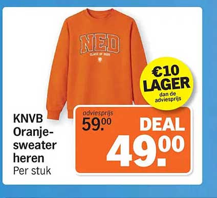 KNVB Oranje-sweater heren
