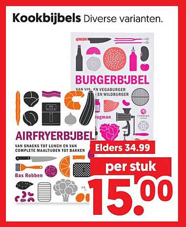 Kookbijbels Diverse varianten.