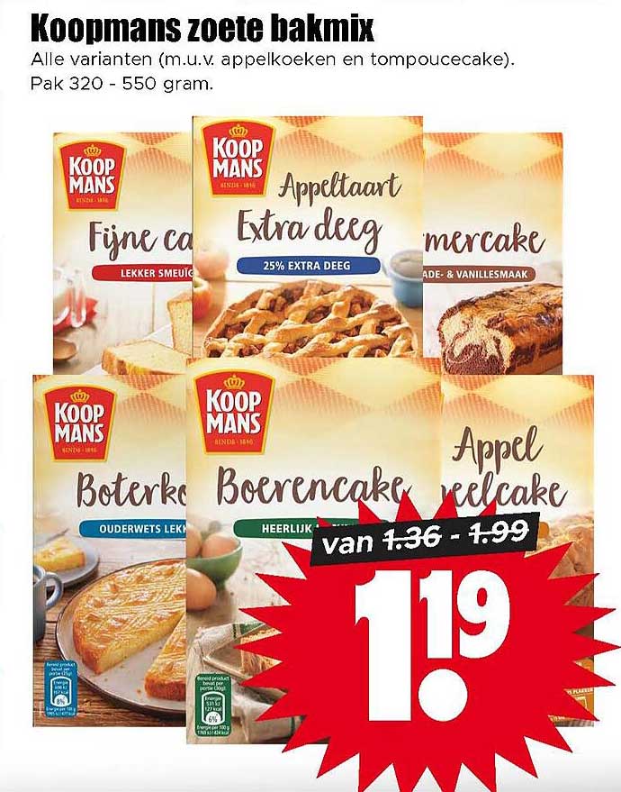 Koopmans zoete bakmix