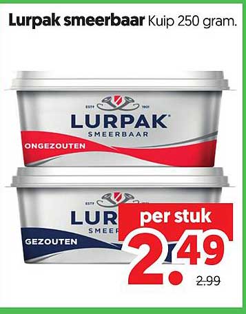 Lurpak smeerbaar Kuip 250 gram