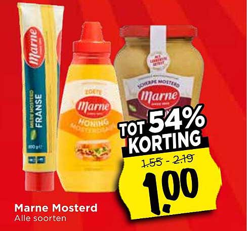 Marne Mosterd Alle soorten TOT 54% KORTING