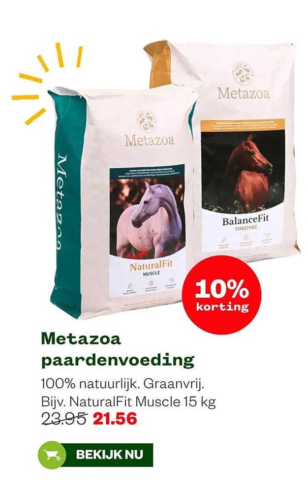 Metazoa paardenvoeding 10% korting